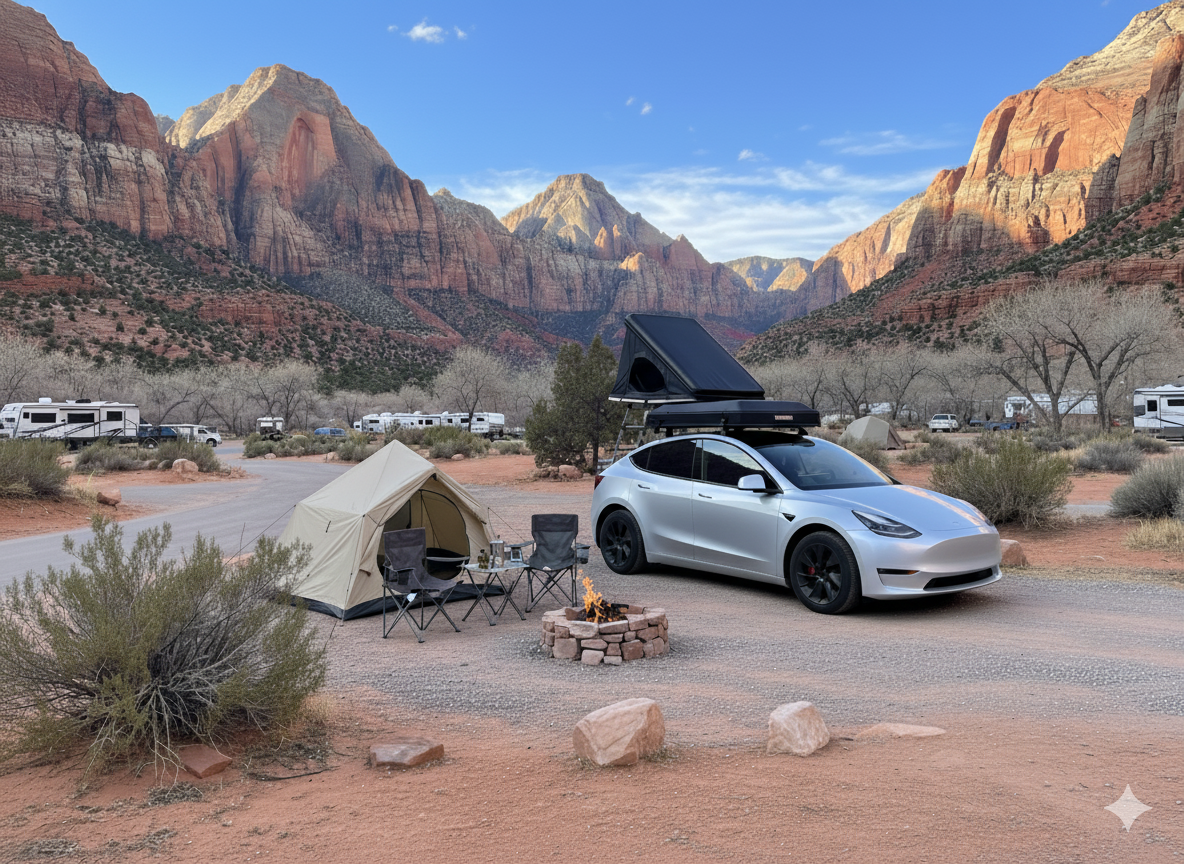 Grand Circle Adventure - Tesla Camping am Zion Nationalpark